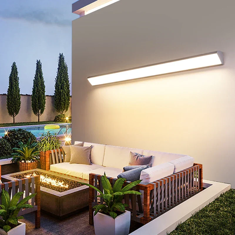 Modern waterproof outdoor LED wall lamp