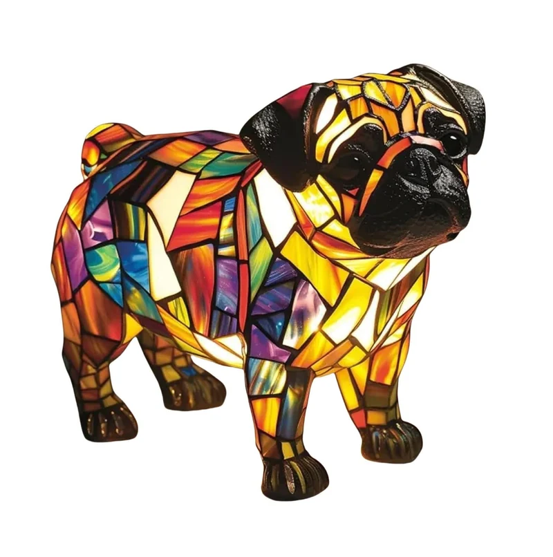 Artistic cozy LED lamp with animal patterns