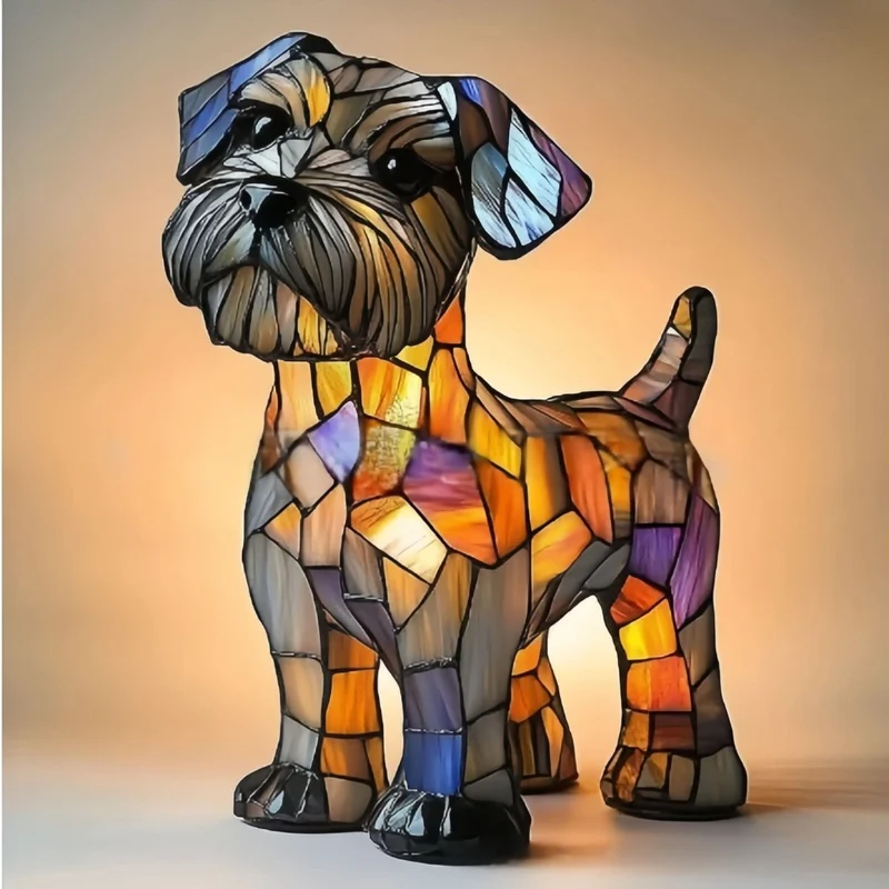 Artistic cozy LED lamp with animal patterns