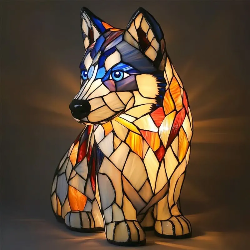 Artistic cozy LED lamp with animal patterns