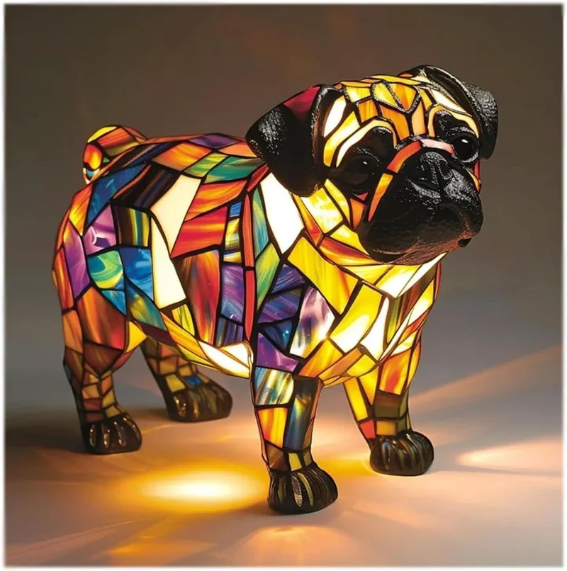Artistic cozy LED lamp with animal patterns