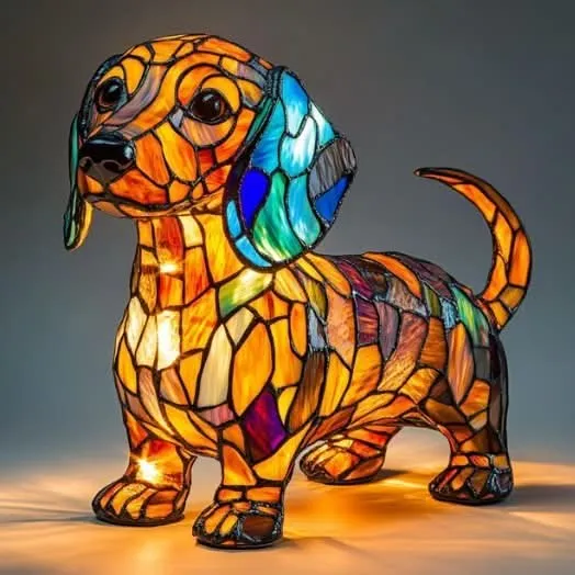 Artistic cozy LED lamp with animal patterns