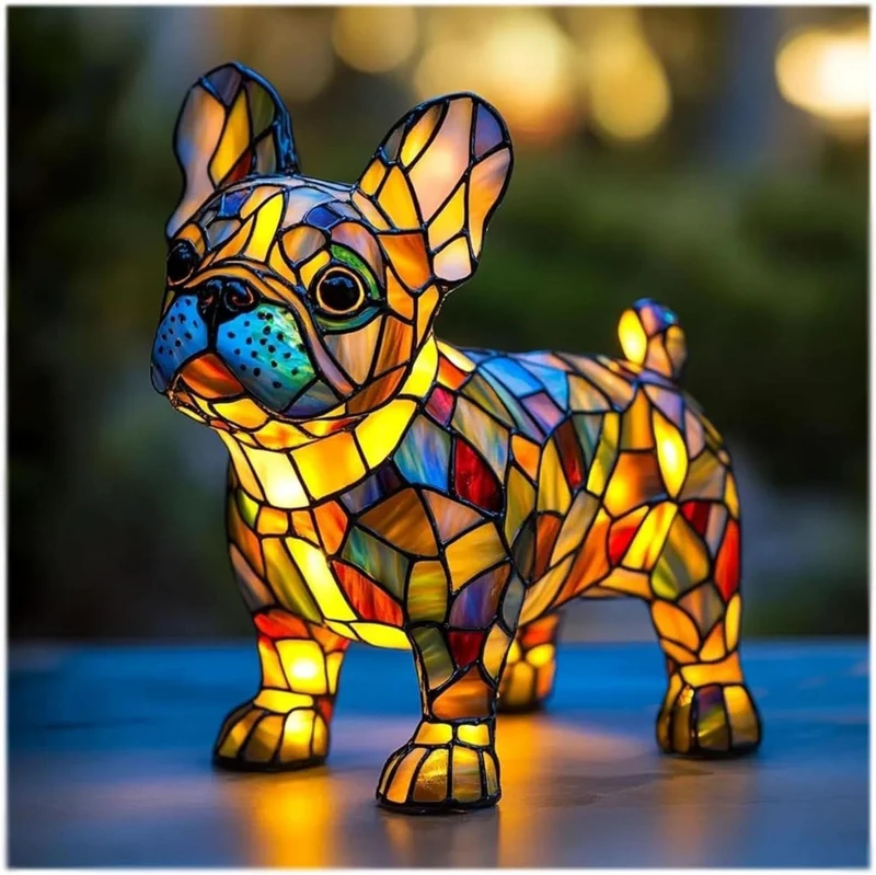 Artistic cozy LED lamp with animal patterns