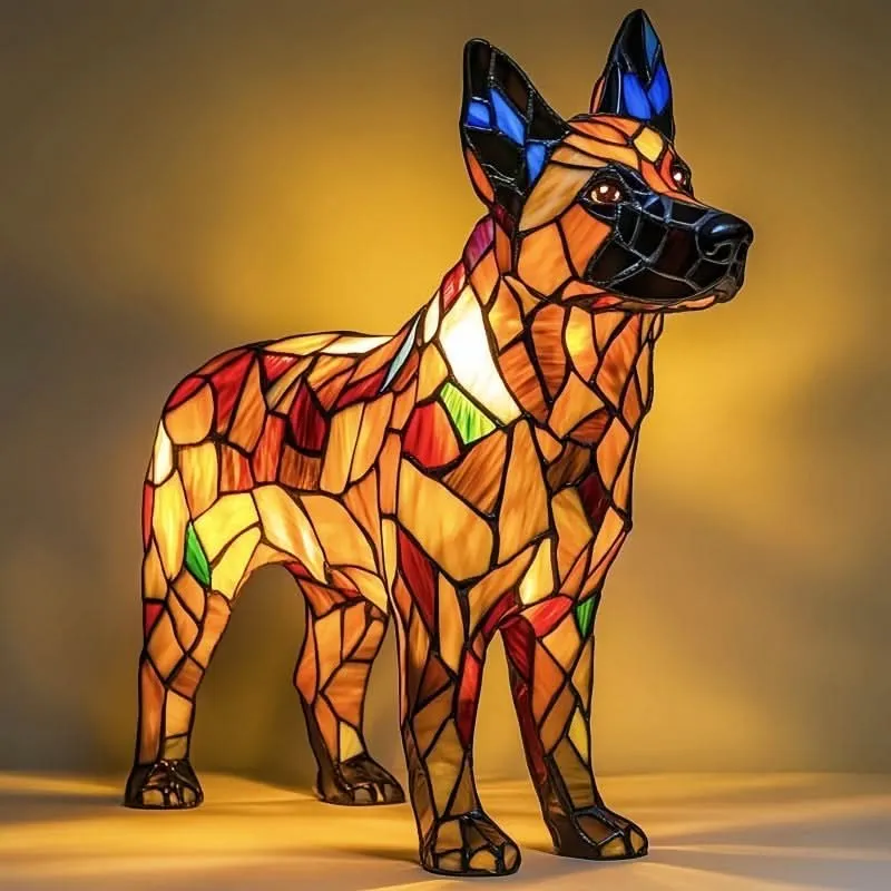 Artistic cozy LED lamp with animal patterns