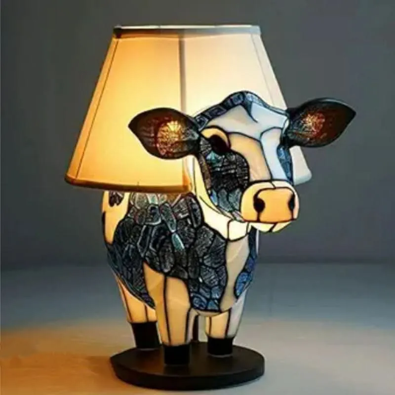 Artistic cozy LED lamp with animal patterns