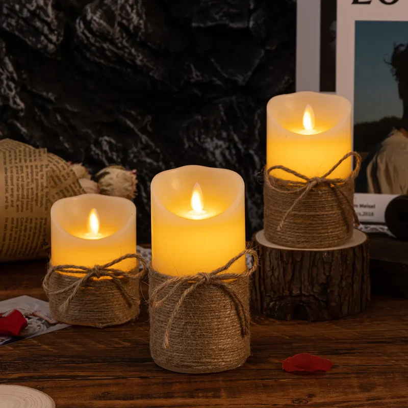 Stylish safe flameless LED candles for home lighting