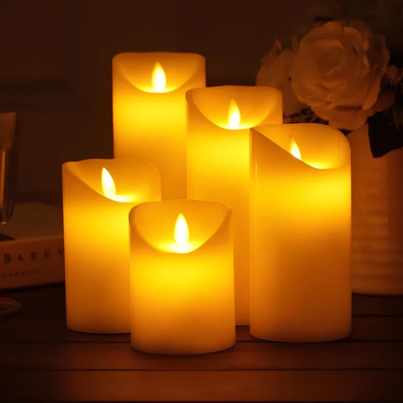 Stylish safe flameless LED candles for home lighting