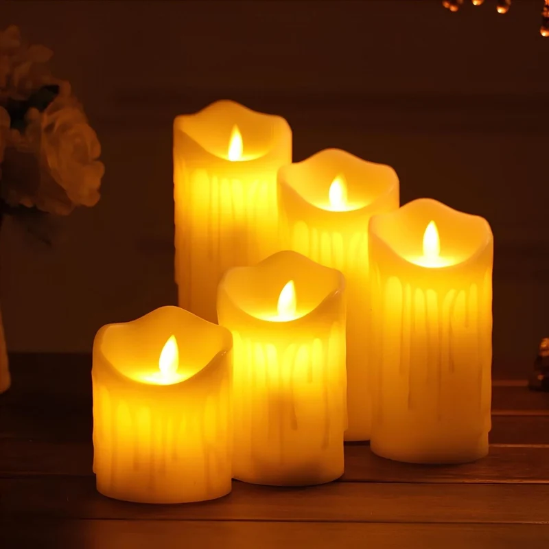 Stylish safe flameless LED candles for home lighting