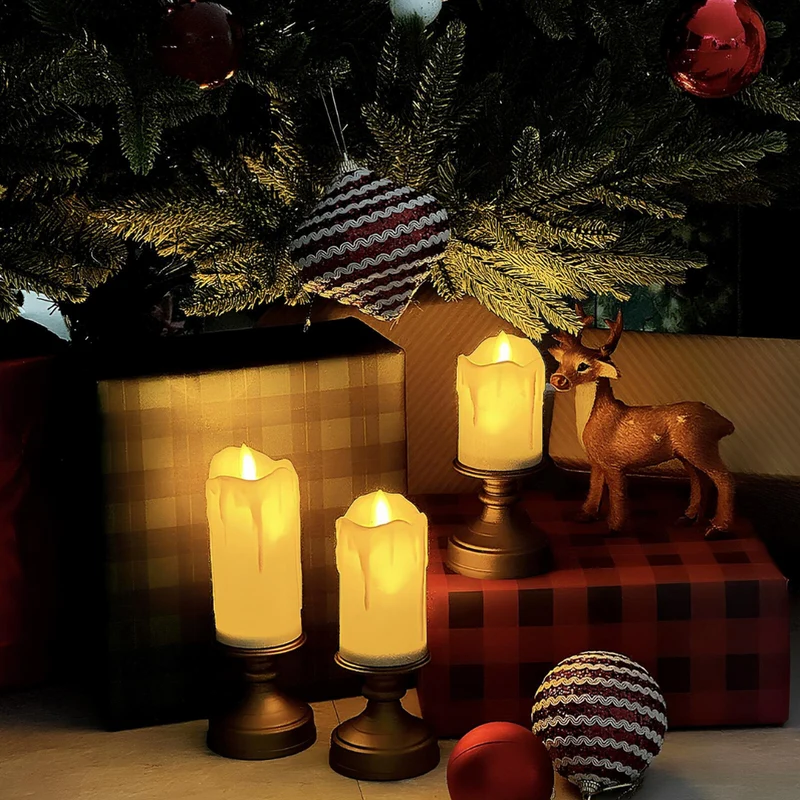 Stylish safe flameless LED candles for home lighting