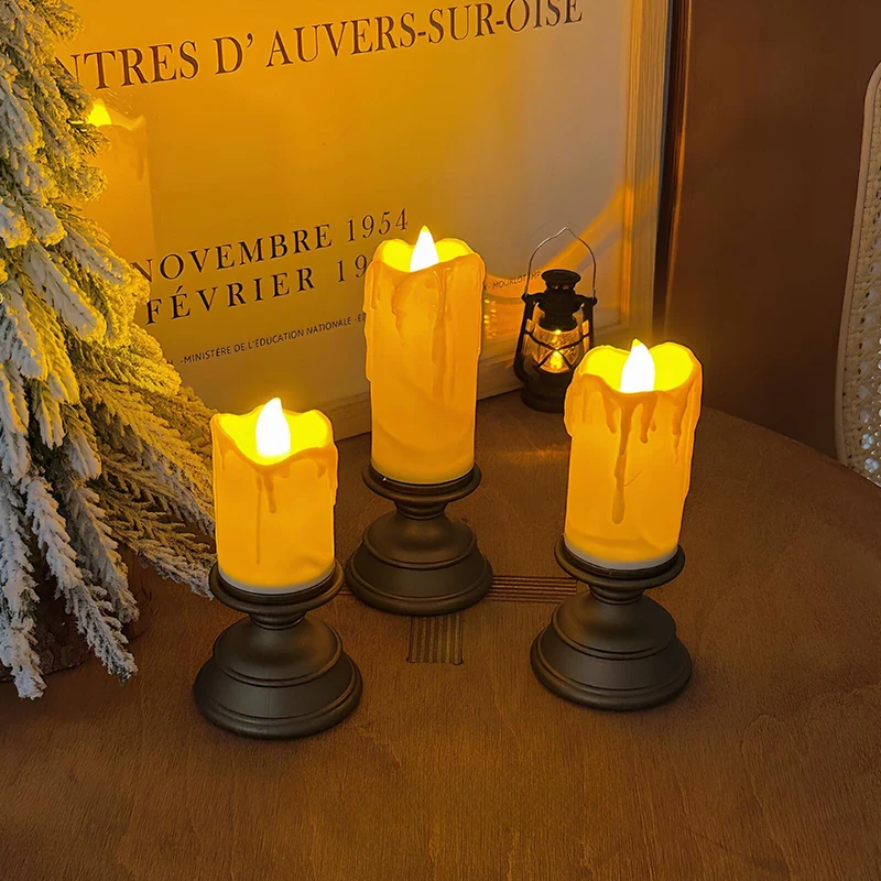 Stylish safe flameless LED candles for home lighting