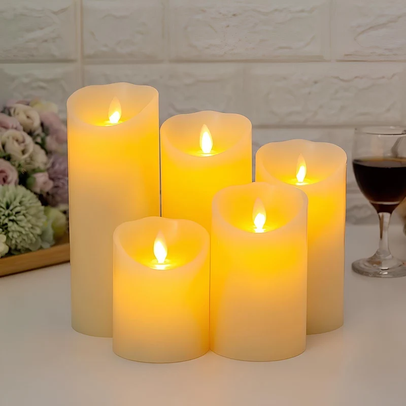 Stylish safe flameless LED candles for home lighting