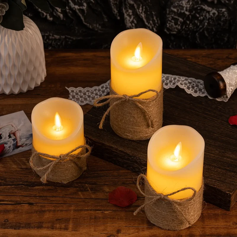Stylish safe flameless LED candles for home lighting