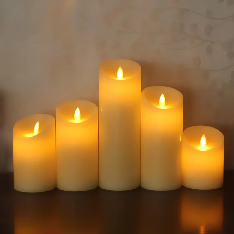 Stylish safe flameless LED candles for home lighting