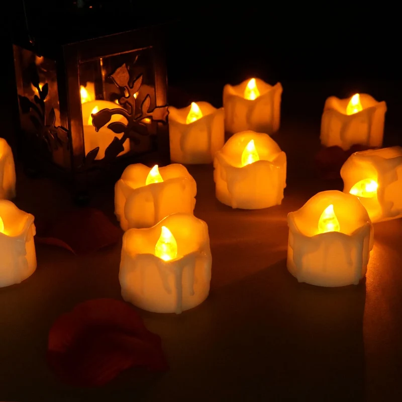 Cozy flameless candles lighting for your home