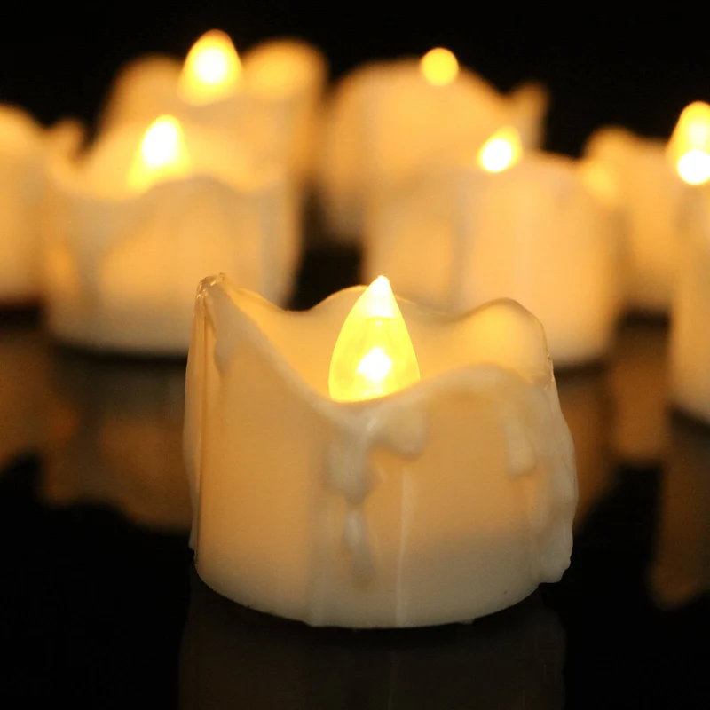 Cozy flameless candles lighting for your home