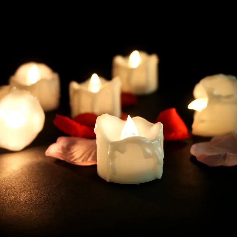 Cozy flameless candles lighting for your home