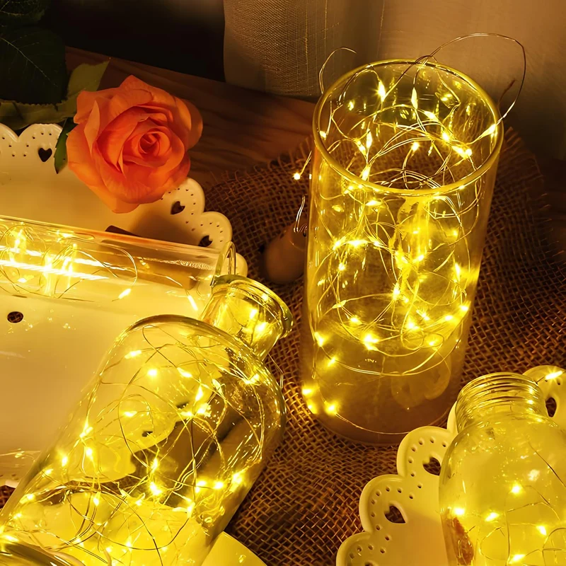Decorative fairy string solar outdoor LED lights