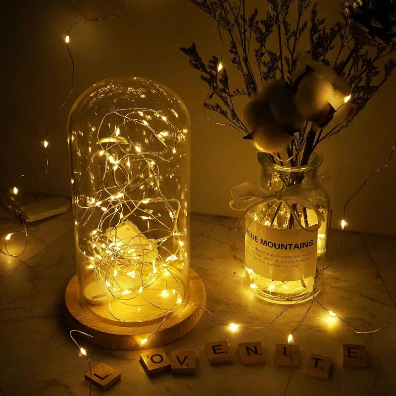 Decorative fairy string solar outdoor LED lights