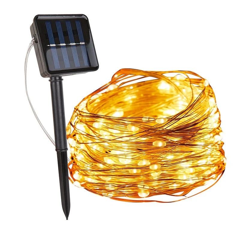 Decorative fairy string solar outdoor LED lights