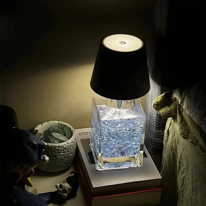 Decorative mood rechargeable LED bottle lamp