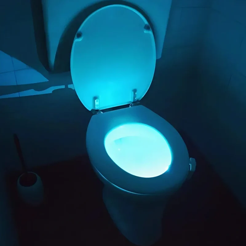 Smart LED toilet light with sensor