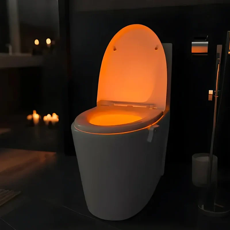 Smart LED toilet light with sensor