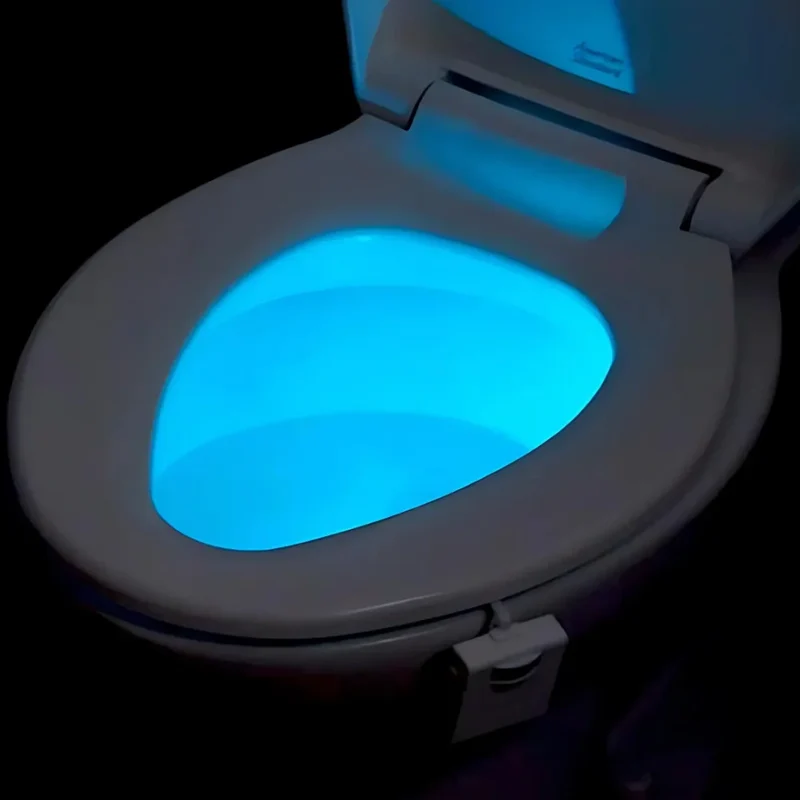 Smart LED toilet light with sensor