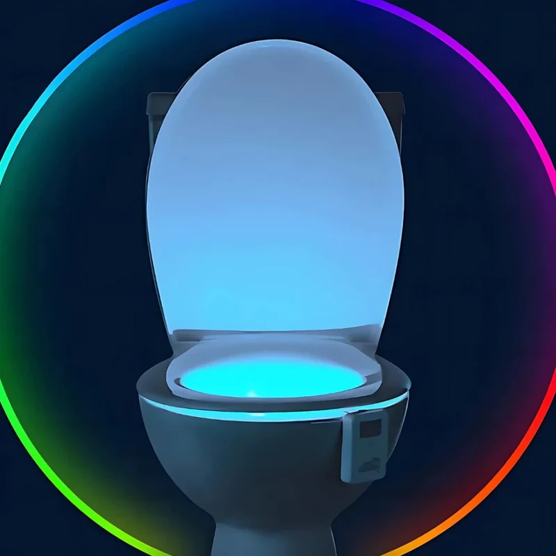 Smart LED toilet light with sensor