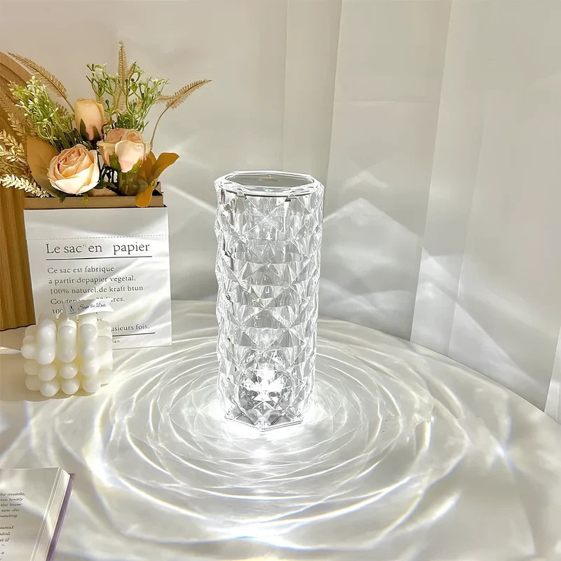 Modern crystal lamp with one-touch function