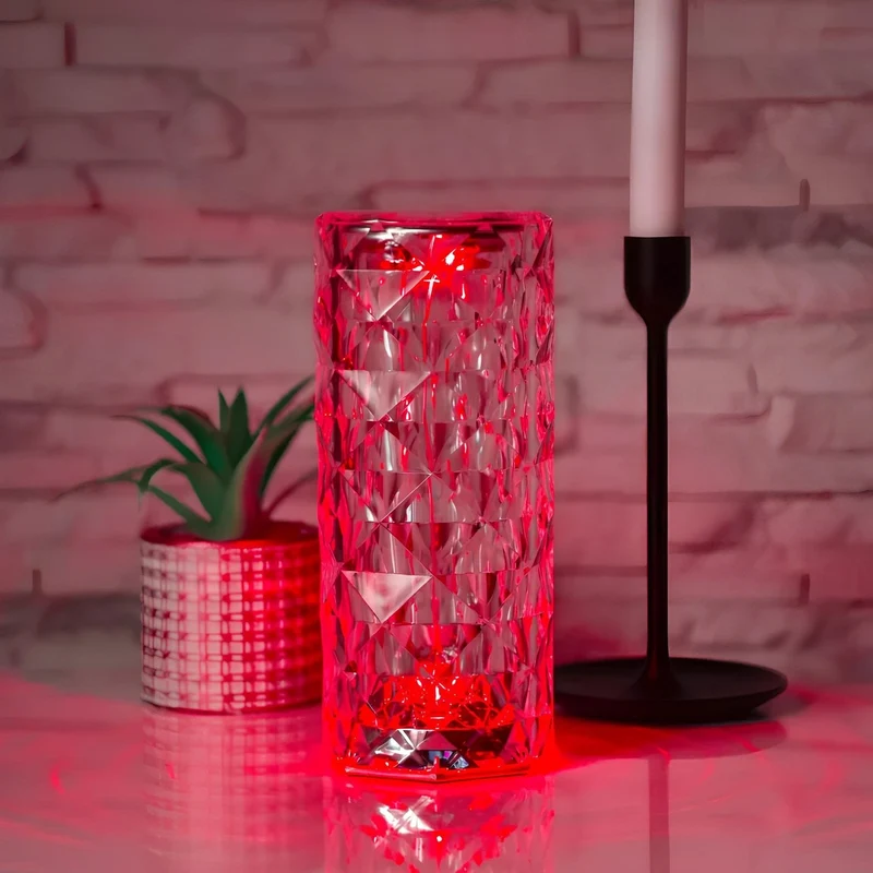 Modern crystal lamp with one-touch function