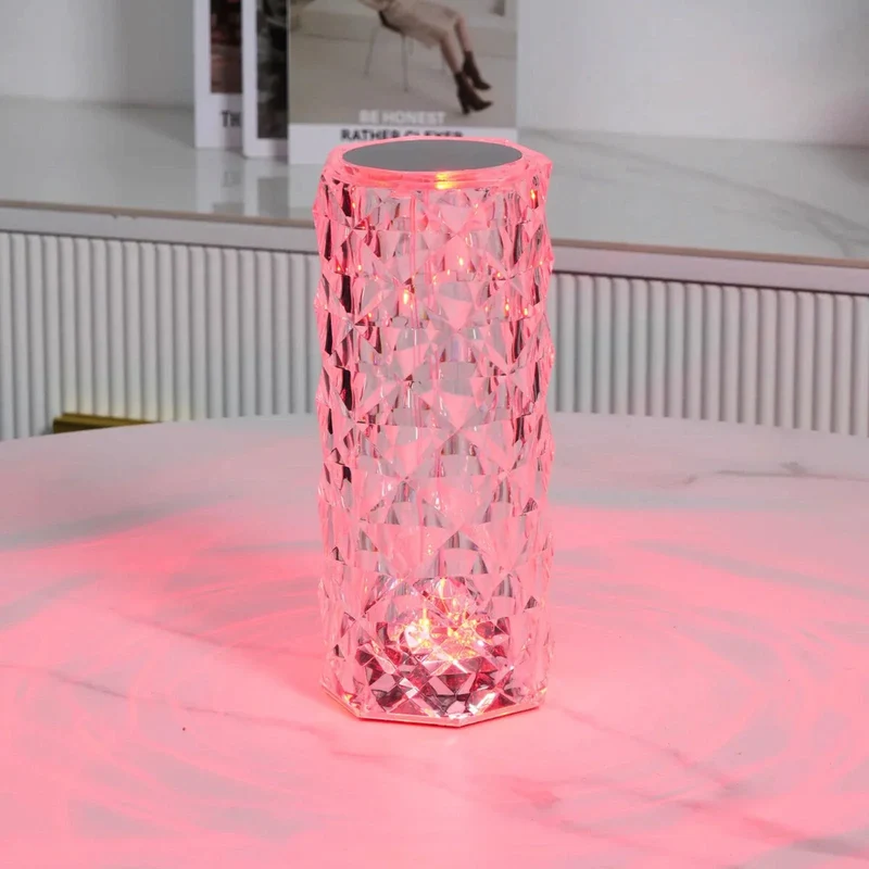 Modern crystal lamp with one-touch function