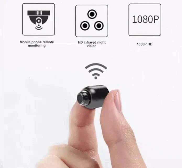 Caméra de Sécurité WiFi NanoCam Compacte pour Maison