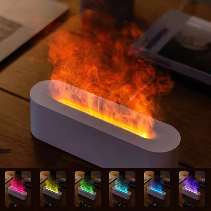 Decorative ultrasonic lamp with humidifier