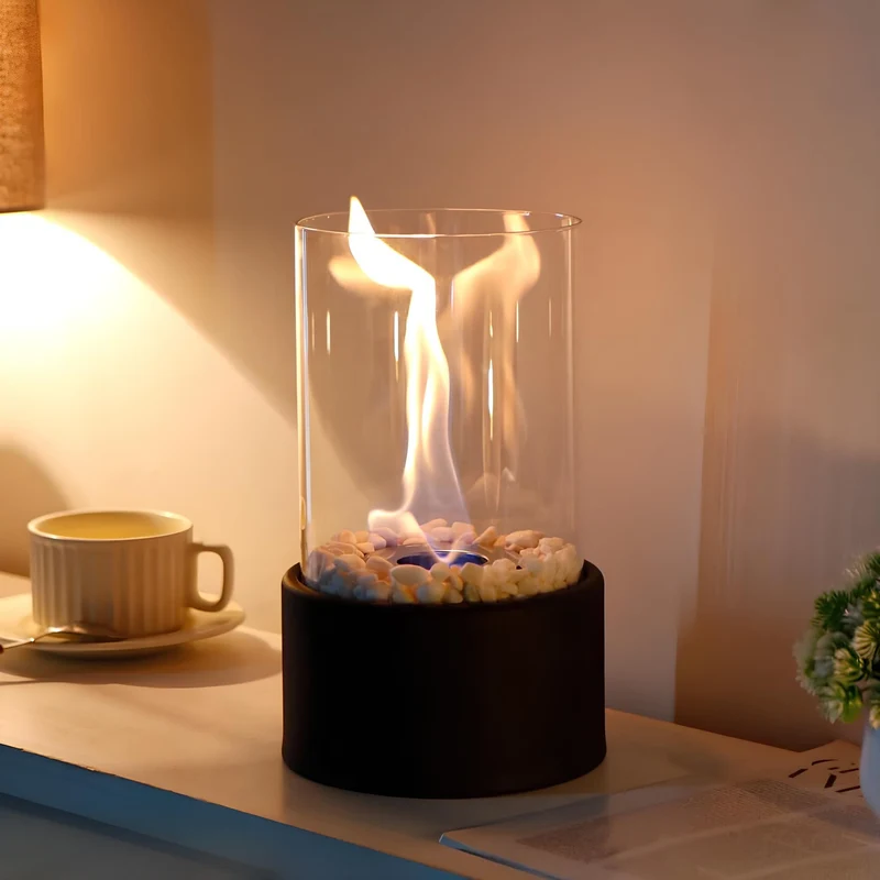 Classic transparent glass oil lamp for interior decoration