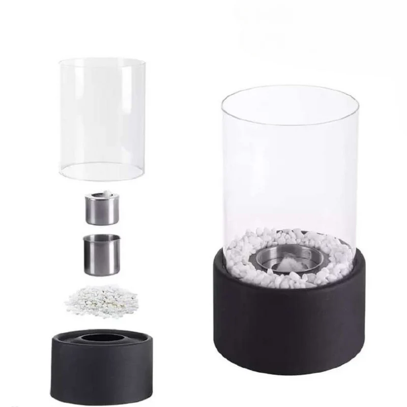 Classic transparent glass oil lamp for interior decoration