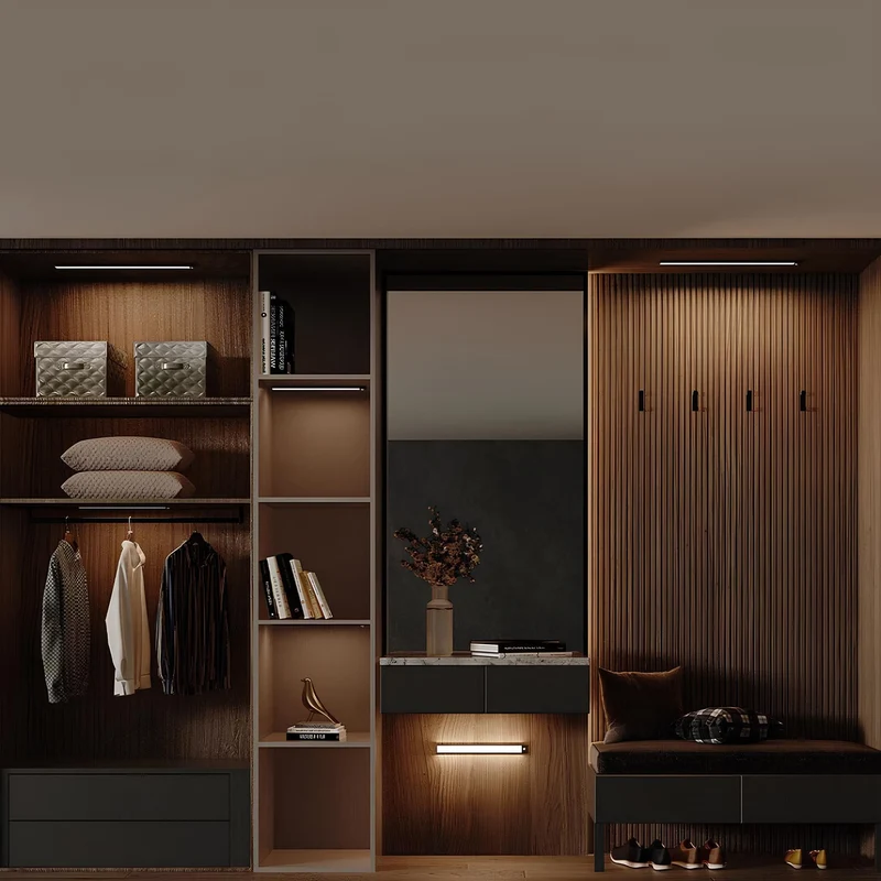 Energy-saving indoor light with motion sensor