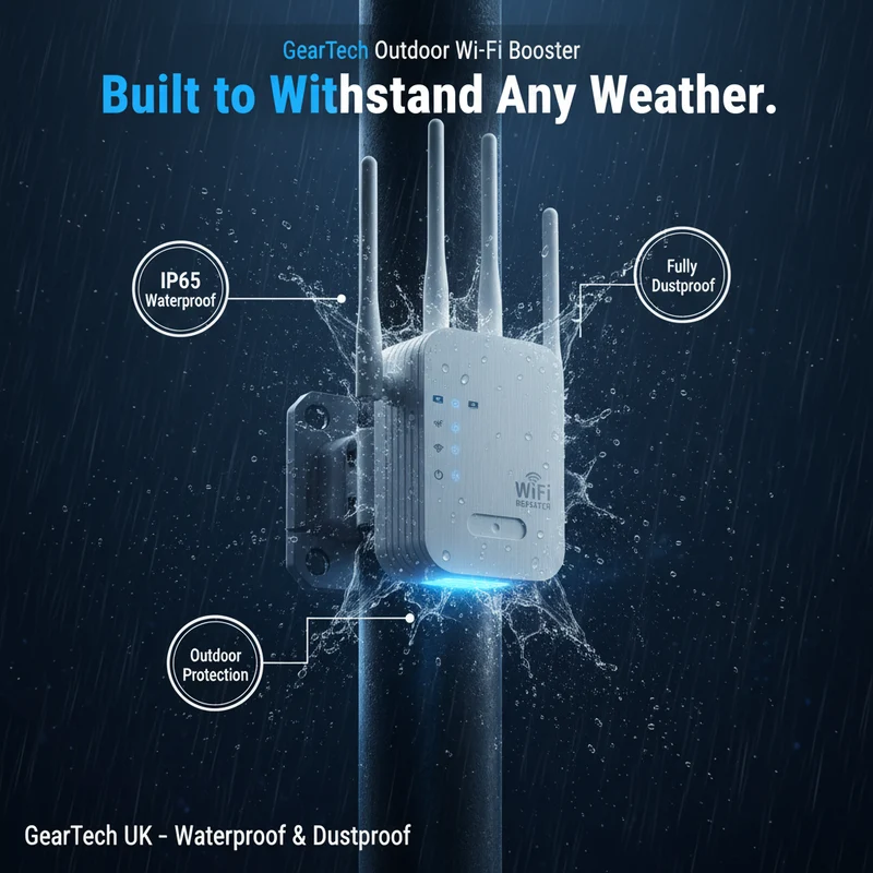 Dual-band WiFi signal booster 5G and 2.4G for home and garden