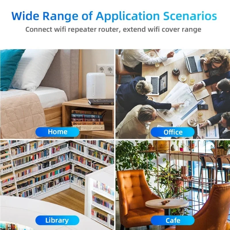 Dual-band WiFi signal booster 5G and 2.4G for home and garden