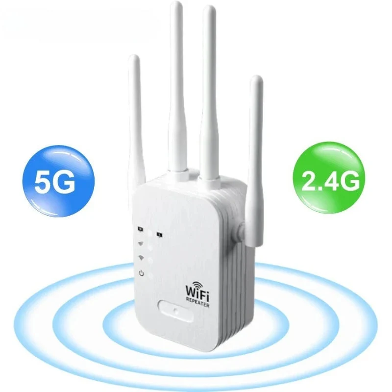 Dual-band WiFi signal booster 5G and 2.4G for home and garden