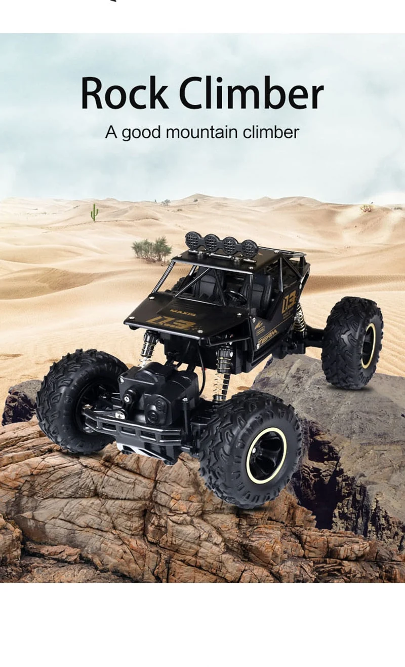 Powerful remote-controlled 4x4 off-road truck