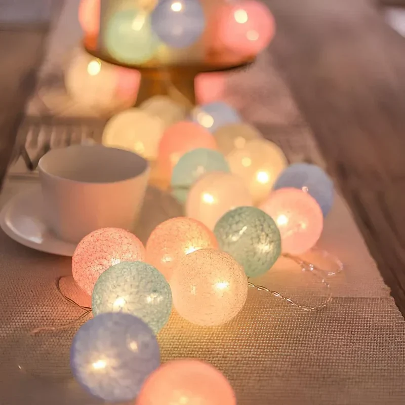 Decorative balls with warm LED light