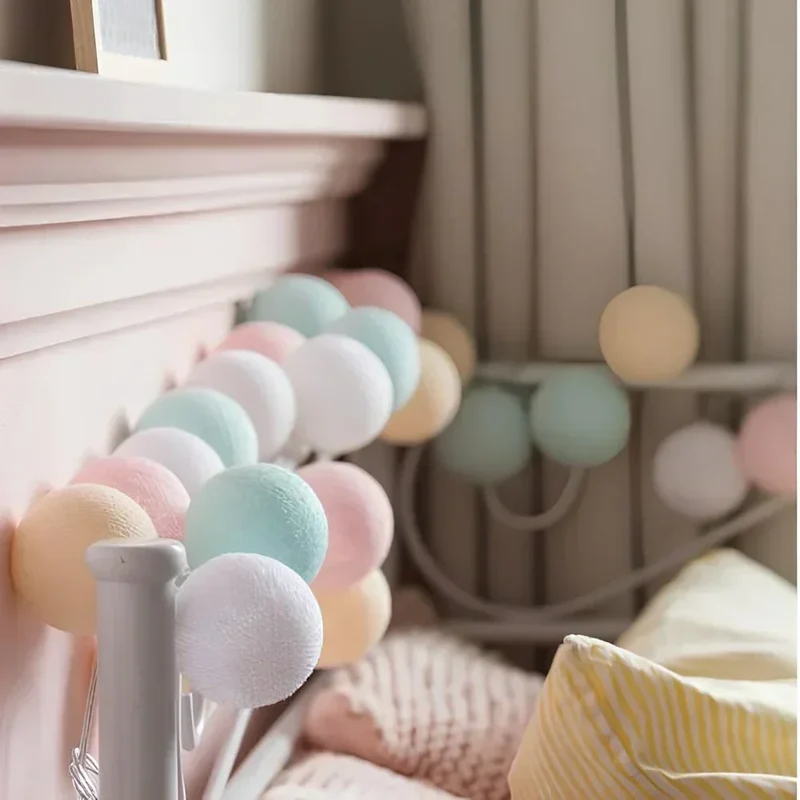 Decorative balls with warm LED light