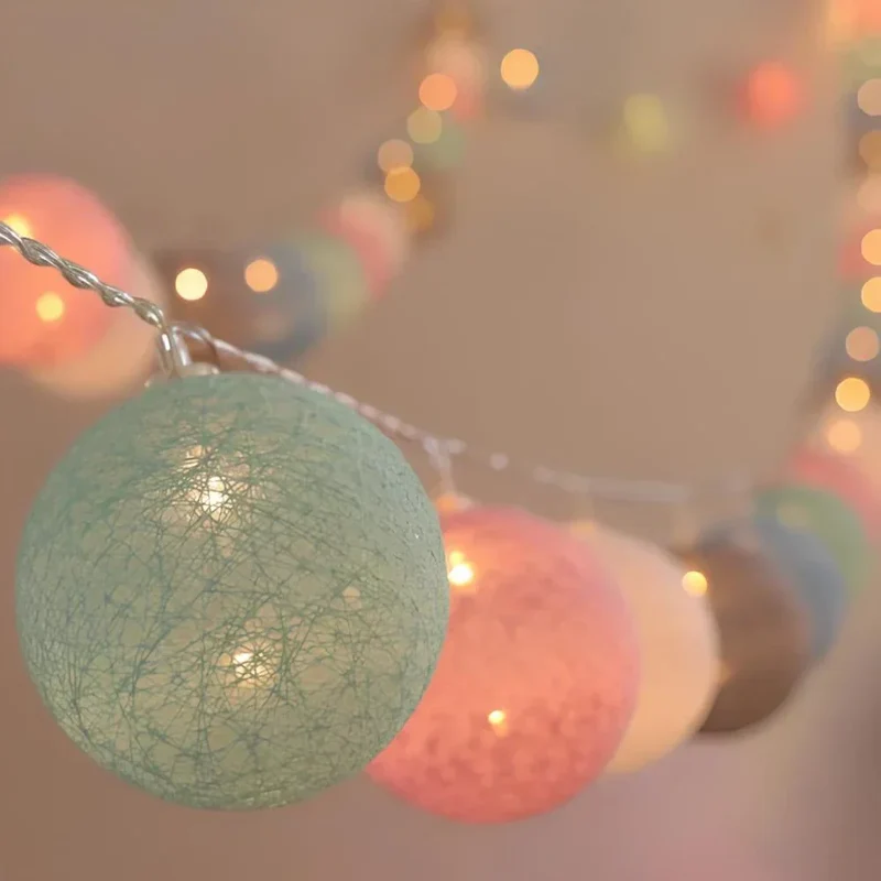 Decorative balls with warm LED light