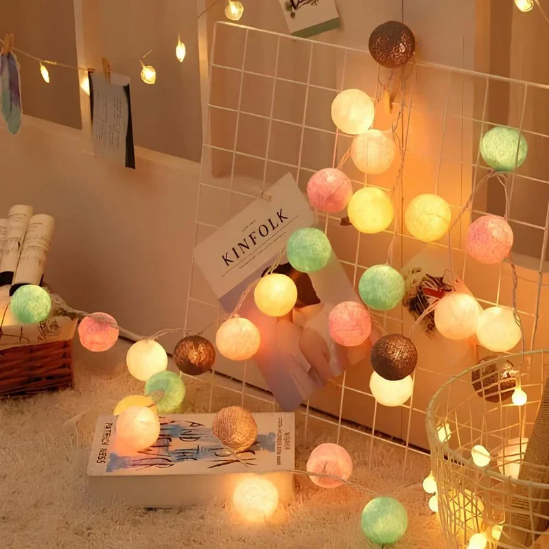 Decorative balls with warm LED light