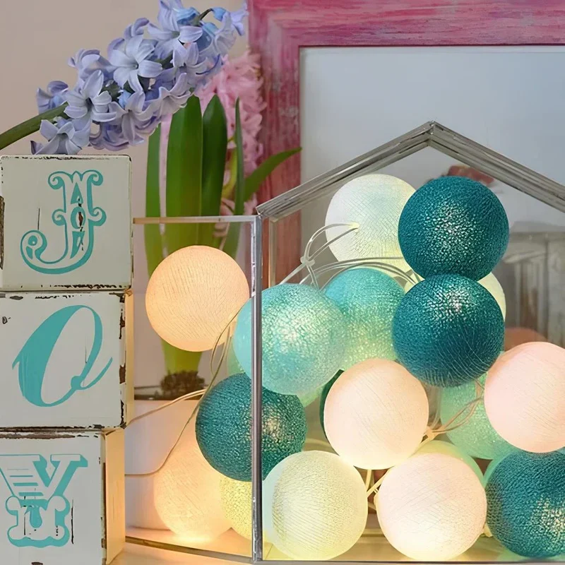 Decorative balls with warm LED light