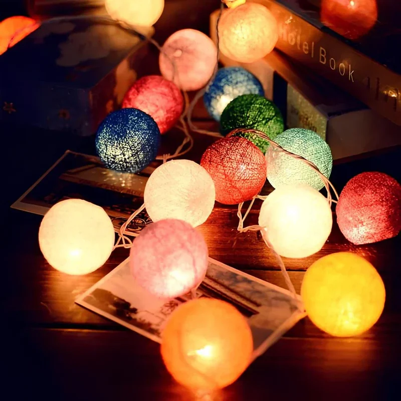 Decorative balls with warm LED light