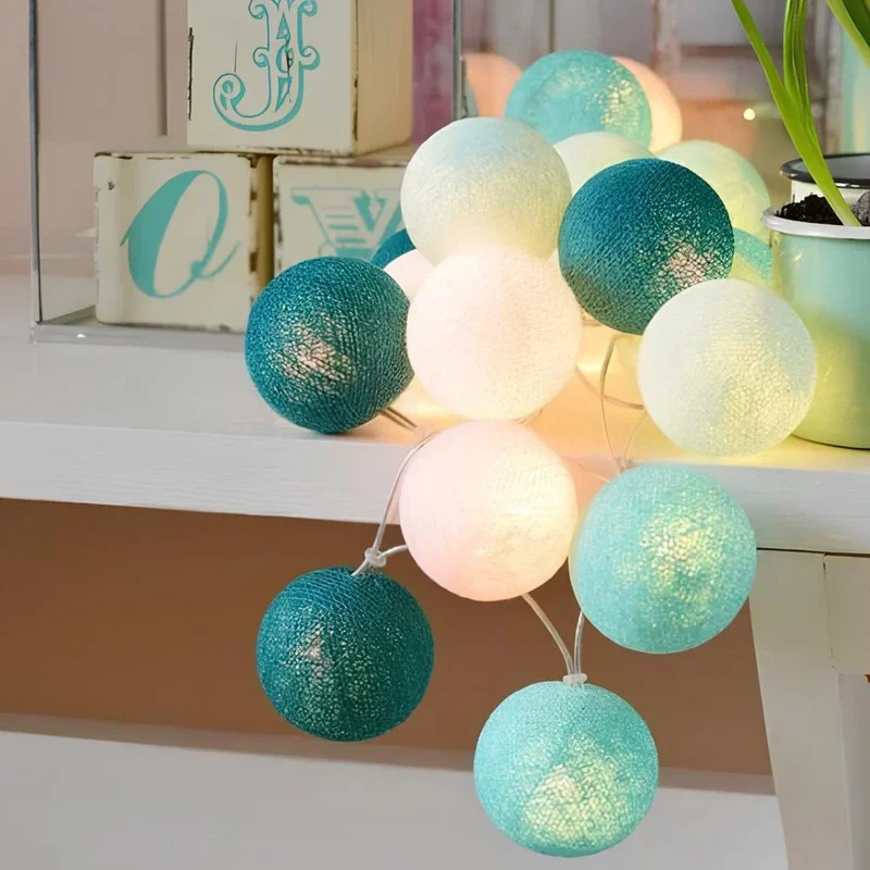 Decorative balls with warm LED light