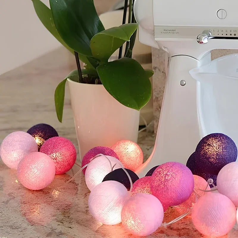 Decorative balls with warm LED light