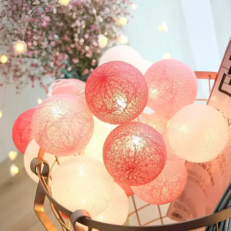 Decorative balls with warm LED light