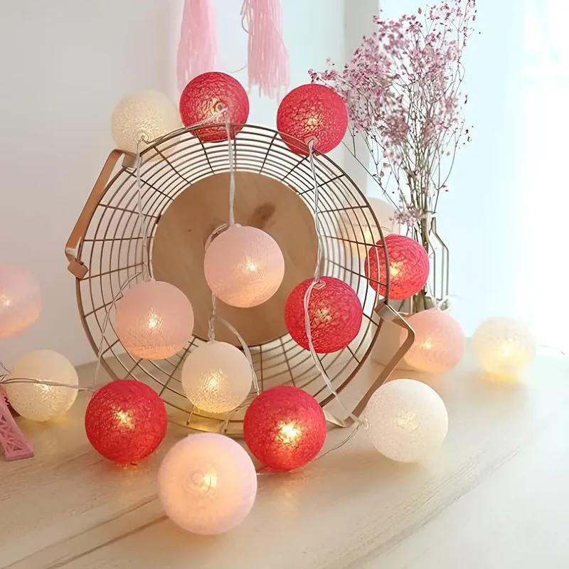 Decorative balls with warm LED light
